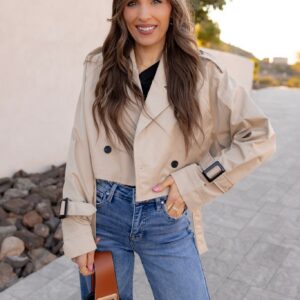 Khaki Jet Set Trench Jacket