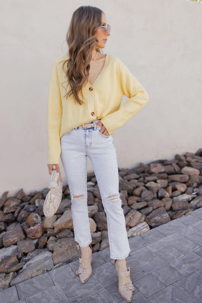 Ribbed Button Front Cardigan - Image 14
