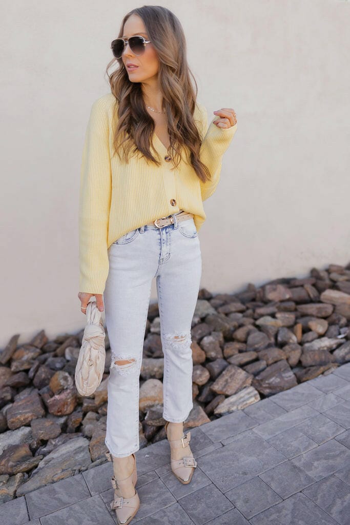 Ribbed Button Front Cardigan - Image 8